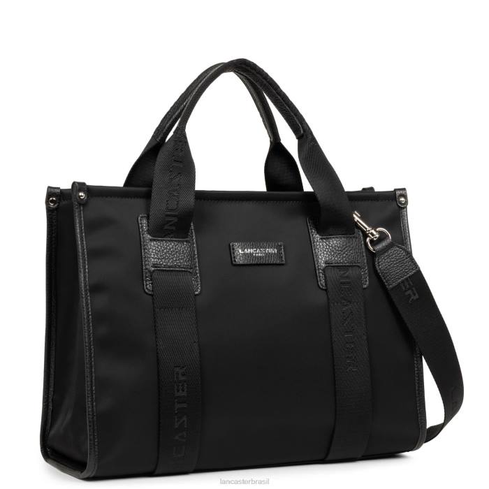 mulheres Lancaster Paris preto m sacola faculdade básica RBF44471