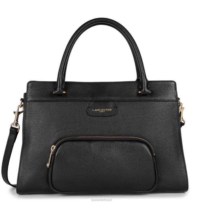 mulheres Lancaster Paris preto sacola grande duna RBF44501