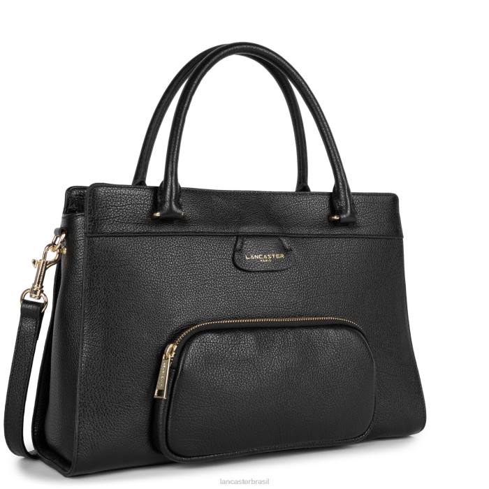 mulheres Lancaster Paris preto sacola grande duna RBF44501