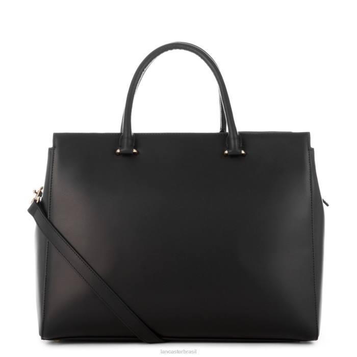 mulheres Lancaster Paris preto sacola lisa ou RBF43561