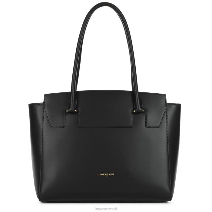 mulheres Lancaster Paris preto sacola lisa ou RBF44383