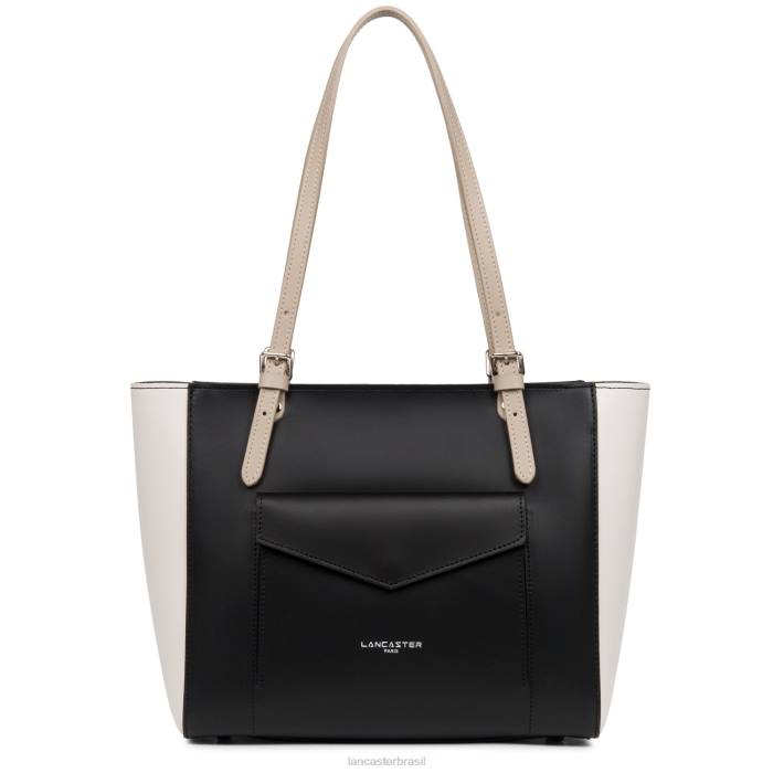 mulheres Lancaster Paris rosa noir-cru-galet bolsa lisa RBF43550