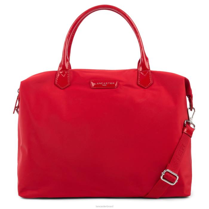 mulheres Lancaster Paris rouge bolsa tote grande básica verni RBF43062