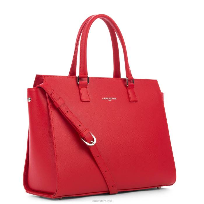 mulheres Lancaster Paris rouge bolsa tote saffiano intemporel RBF43624