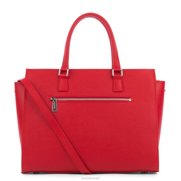 mulheres Lancaster Paris rouge bolsa tote saffiano intemporel RBF43624