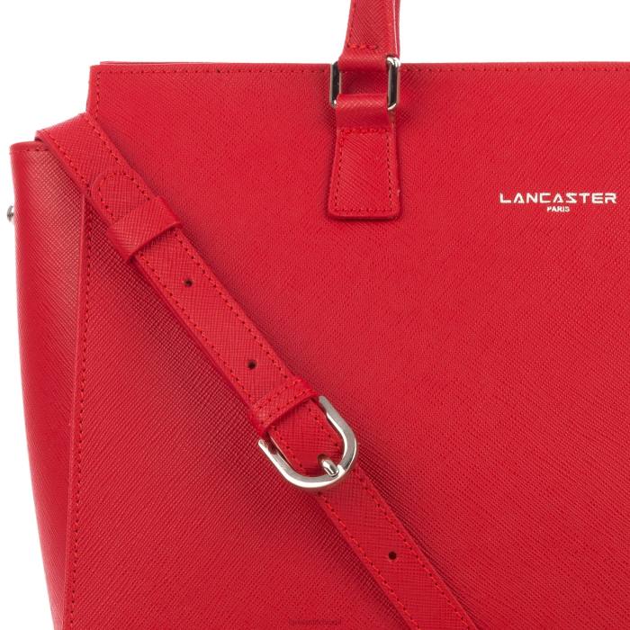 mulheres Lancaster Paris rouge bolsa tote saffiano intemporel RBF43624