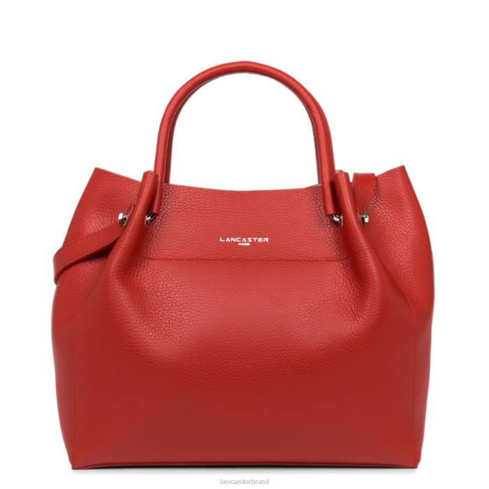 mulheres Lancaster Paris rouge-em-poudre bolsa tote foulonne dupla RBF42983