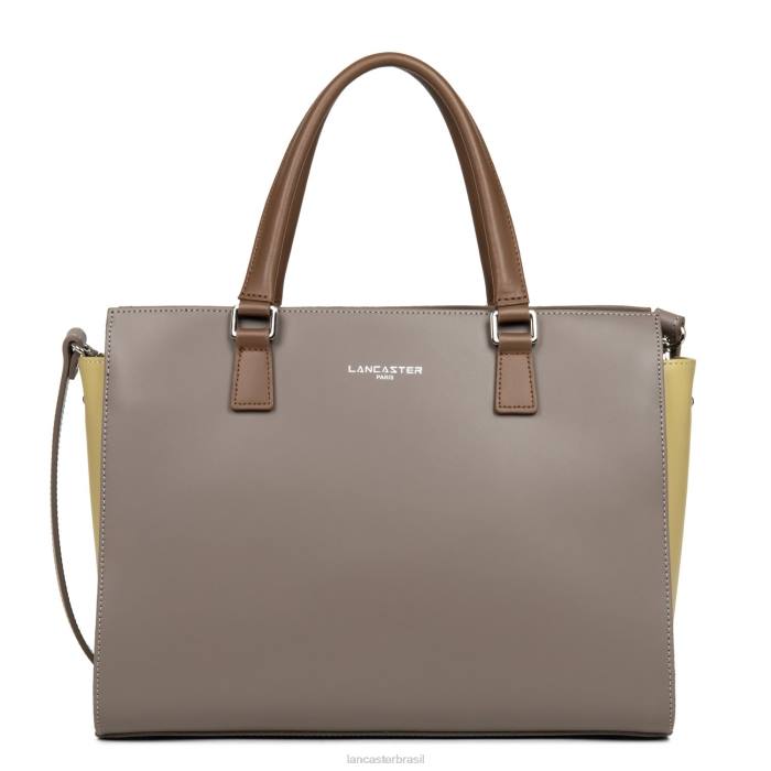 mulheres Lancaster Paris taupe-gingembre-vison bolsa grande lisa RBF43155