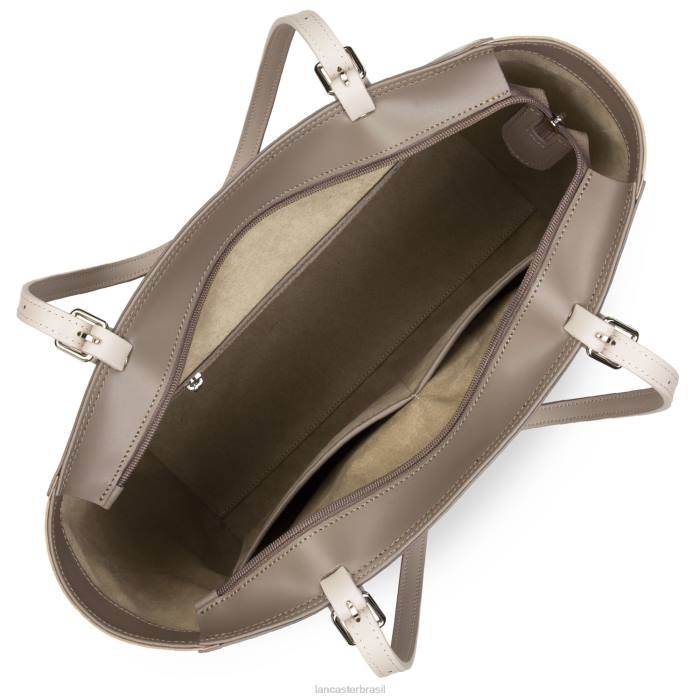 mulheres Lancaster Paris taupe-nude fonce-galet rosa bolsa lisa RBF43421