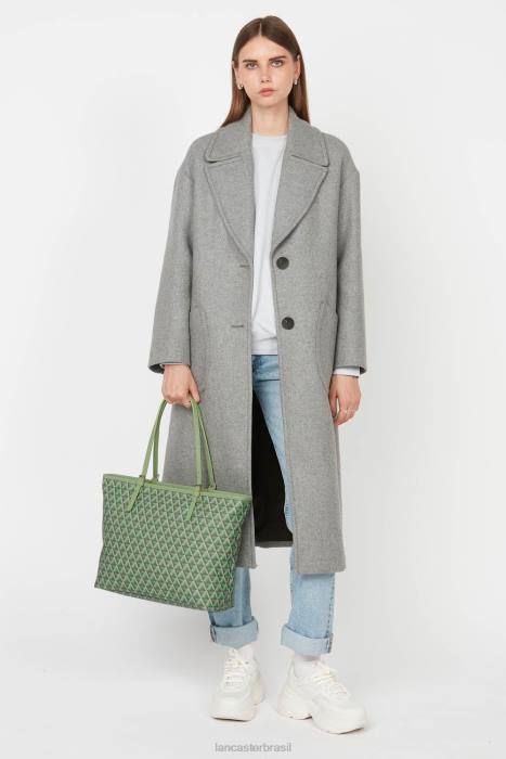 mulheres Lancaster Paris verde ícone de sacola grande RBF42519