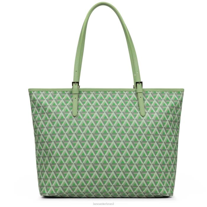 mulheres Lancaster Paris verde ícone de sacola grande RBF42519