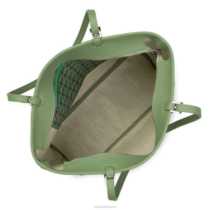 mulheres Lancaster Paris verde ícone de sacola grande RBF42519