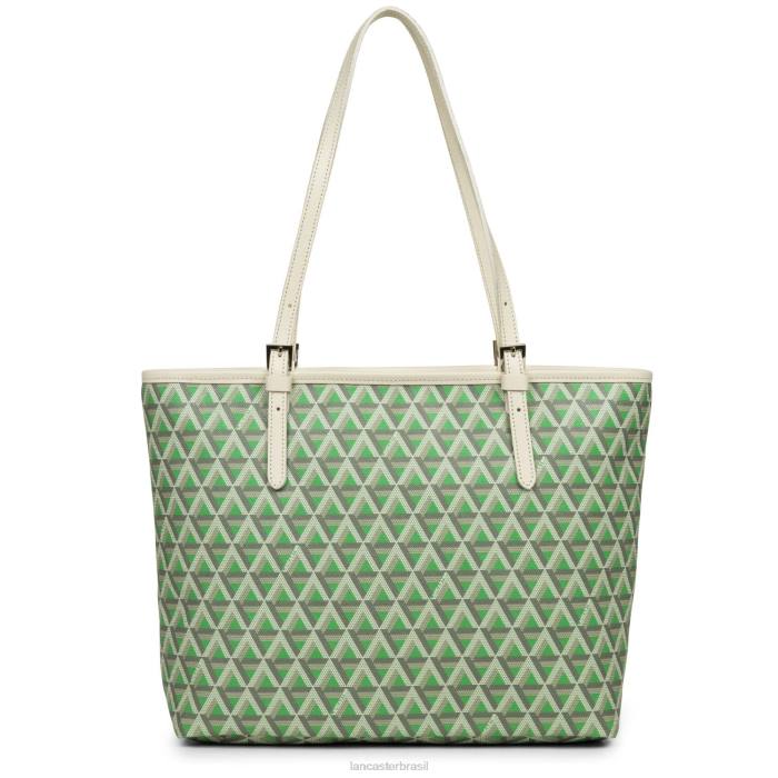 mulheres Lancaster Paris verde pradaria-bege m ícone de sacola RBF42514