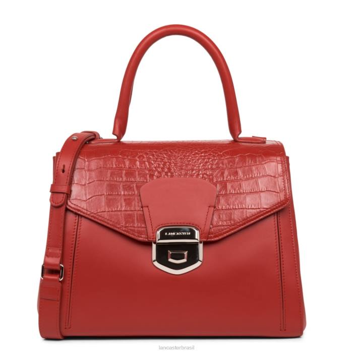 mulheres Lancaster Paris vermelho croco bolsa tote parisienne sophia RBF43609