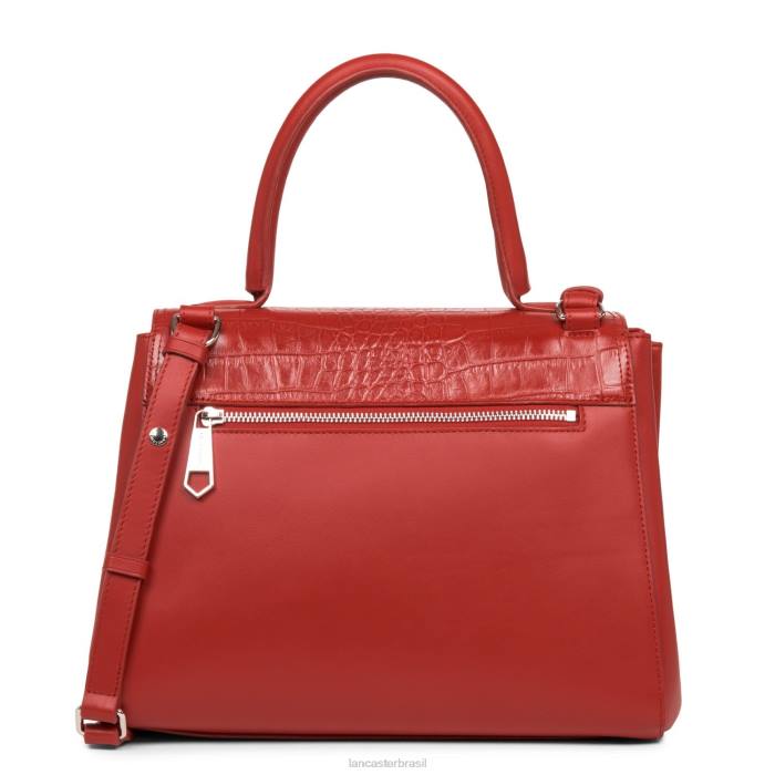 mulheres Lancaster Paris vermelho croco bolsa tote parisienne sophia RBF43609