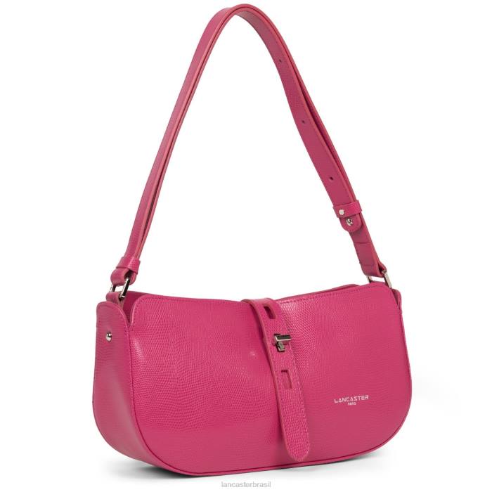 mulheres Lancaster Paris Fuxia bolsa baguete lucertola RBF44162