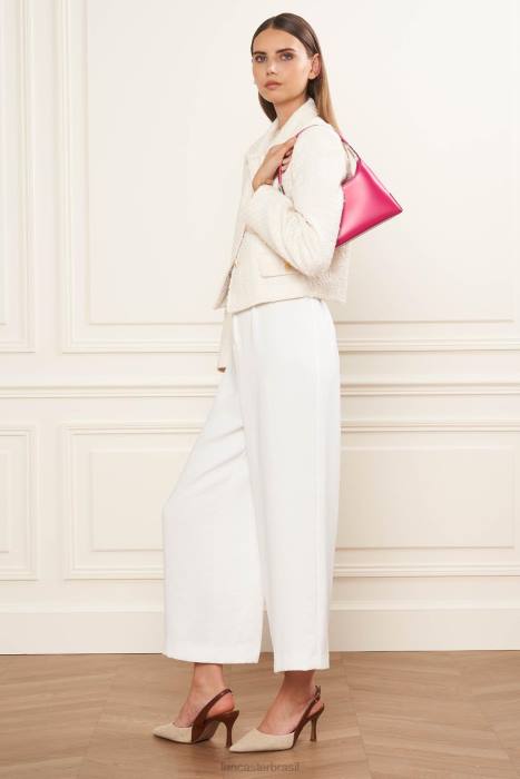 mulheres Lancaster Paris Fuxia bolsa baguete pequena suave ace RBF41276