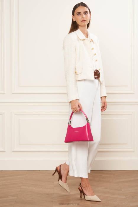 mulheres Lancaster Paris Fuxia bolsa baguete pequena suave ace RBF41276