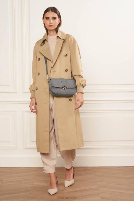 mulheres Lancaster Paris Gris Chaud bolsa baguete paris medaille RBF4899