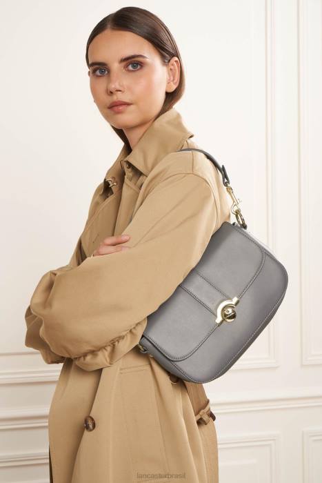 mulheres Lancaster Paris Gris Chaud bolsa baguete paris medaille RBF4899