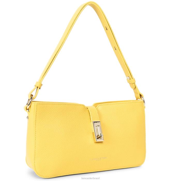 mulheres Lancaster Paris amarelo bolsa baguete foulonne milano RBF44136