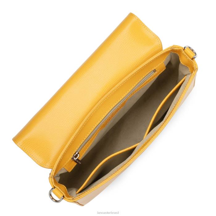 mulheres Lancaster Paris amarelo bolsa baguete lucertola RBF43247
