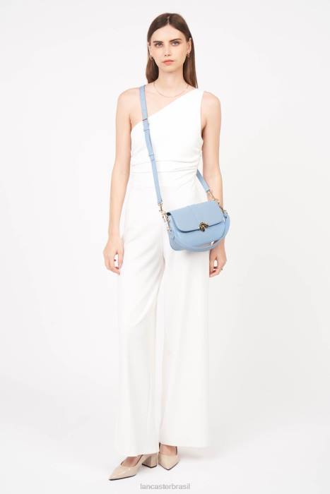 mulheres Lancaster Paris azul celeste bolsa baguete paris medaille RBF4896