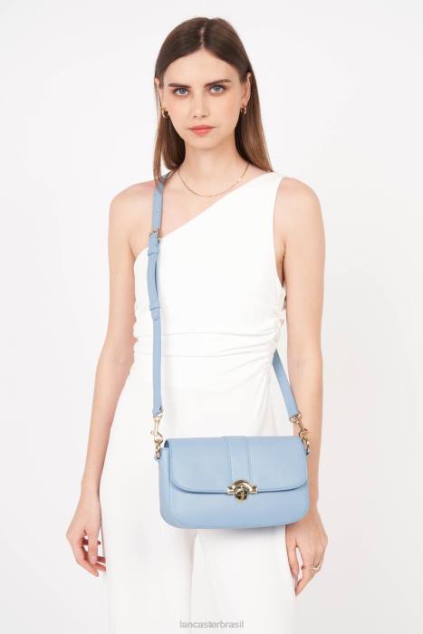 mulheres Lancaster Paris azul celeste bolsa baguete paris medaille RBF4896