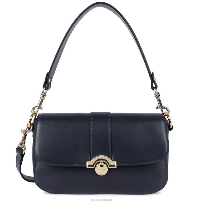 mulheres Lancaster Paris azul fonce bolsa baguete paris medaille RBF4891