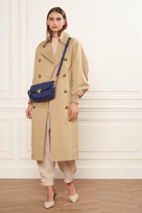 mulheres Lancaster Paris azul roi bolsa baguete paris medaille RBF4897