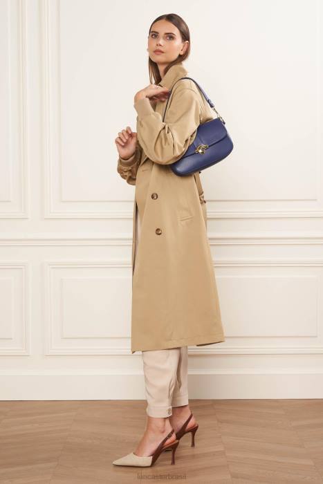 mulheres Lancaster Paris azul roi bolsa baguete paris medaille RBF4897