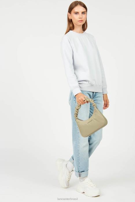 mulheres Lancaster Paris bege bolsa baguete pequena chouchou básica RBF481
