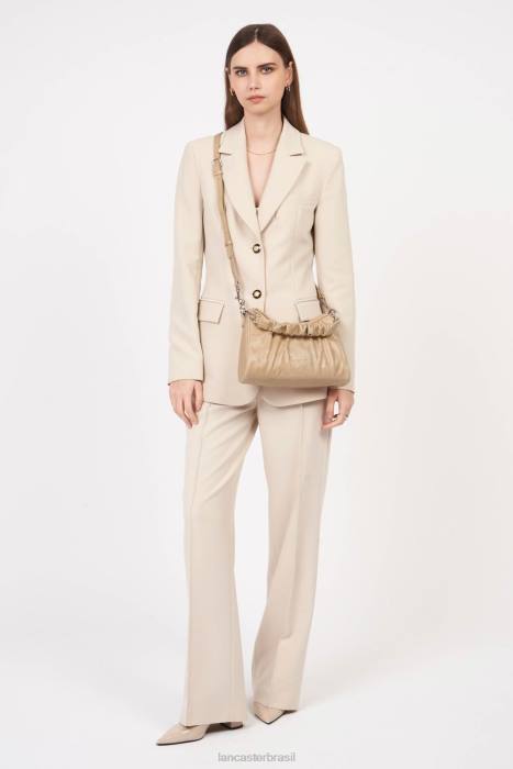 mulheres Lancaster Paris bege bolsa baguete retrô chouchou RBF41104