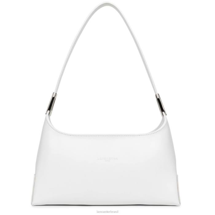 mulheres Lancaster Paris branco m bolsa baguete suave ace RBF4440