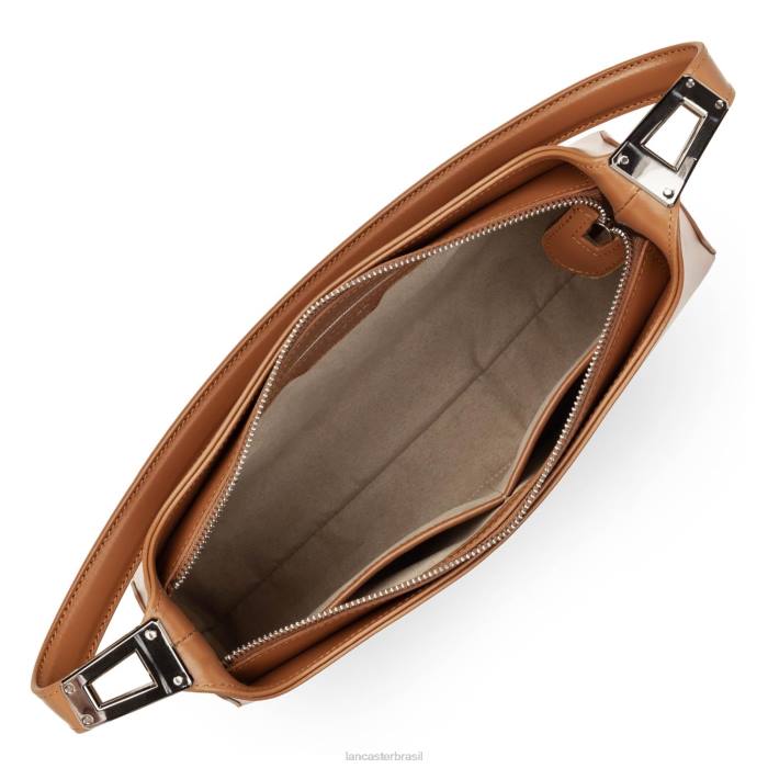 mulheres Lancaster Paris camelo bolsa baguete grande suave ace RBF41280