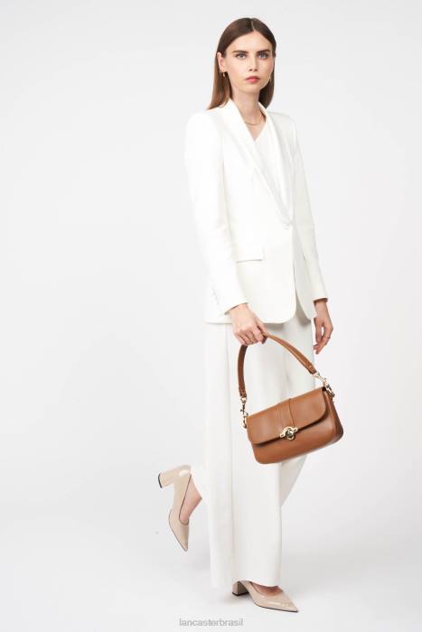 mulheres Lancaster Paris camelo bolsa baguete paris medaille RBF4890