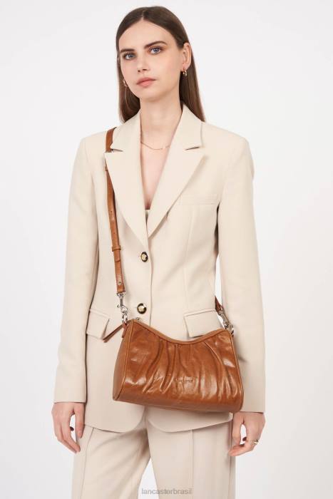 mulheres Lancaster Paris camelo bolsa baguete retrô chouchou RBF41105