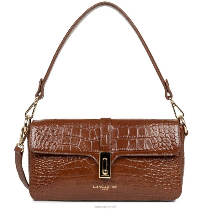 mulheres Lancaster Paris caramelo bolsa baguete exótica croco cn RBF44409