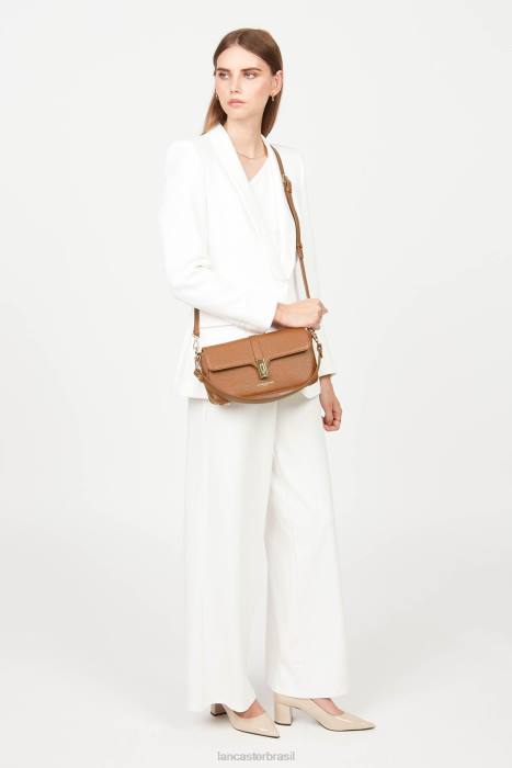 mulheres Lancaster Paris caramelo bolsa baguete foulonne milano RBF4313