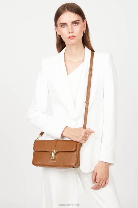 mulheres Lancaster Paris caramelo bolsa baguete foulonne milano RBF4313