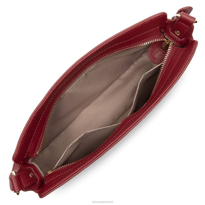 mulheres Lancaster Paris carmim bolsa baguete delphino RBF44184