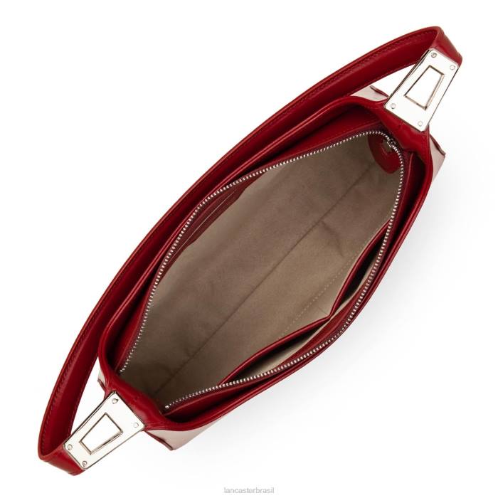 mulheres Lancaster Paris carmim bolsa baguete grande suave ace RBF41278