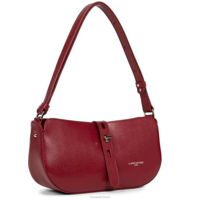mulheres Lancaster Paris carmim bolsa baguete lucertola RBF44165