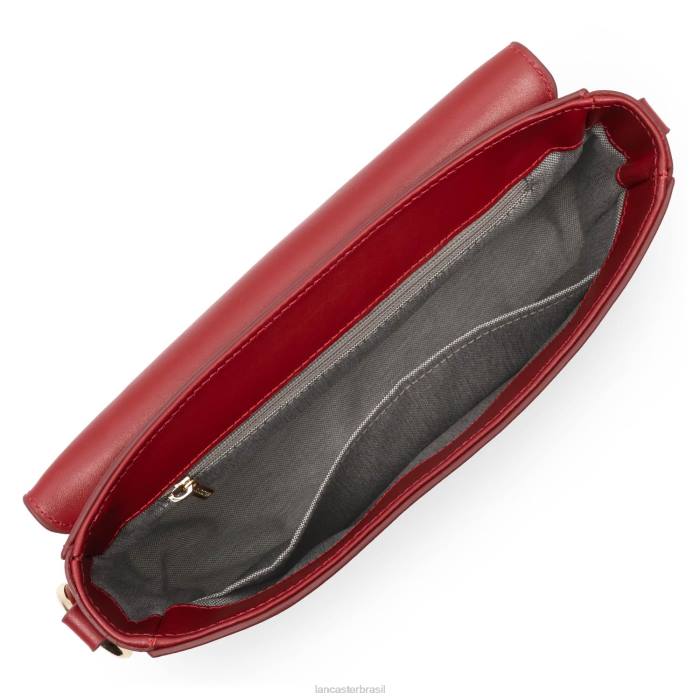 mulheres Lancaster Paris carmim bolsa baguete paris medaille RBF4898