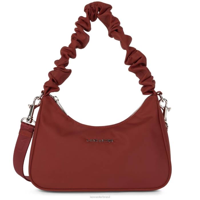 mulheres Lancaster Paris carmim bolsa baguete pequena chouchou básica RBF474