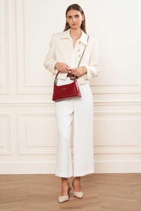 mulheres Lancaster Paris carmim bolsa baguete pequena suave ace RBF41275