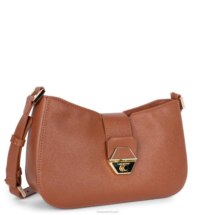 mulheres Lancaster Paris conhaque bolsa baguete delphino RBF42480