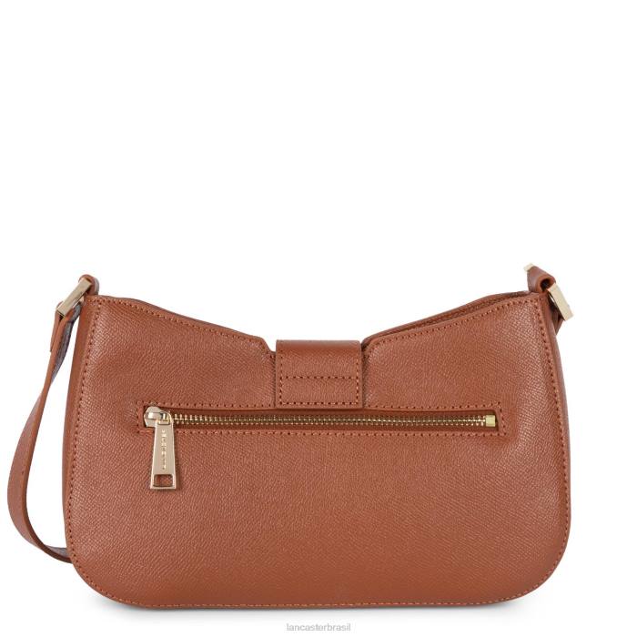 mulheres Lancaster Paris conhaque bolsa baguete delphino RBF42480