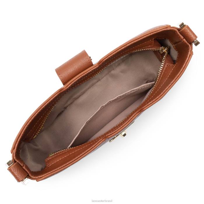 mulheres Lancaster Paris conhaque bolsa baguete delphino RBF42480