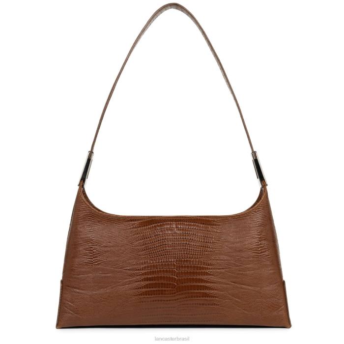mulheres Lancaster Paris conhaque-lezard bolsa baguete exótica lezard & croco fr RBF4457